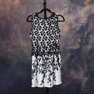 Black and White Dress, Junior size 5/6  side zipper